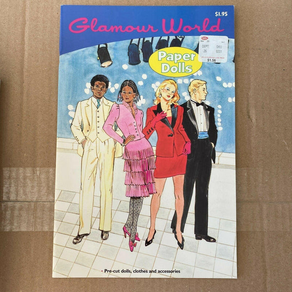 Glamour World Paper Dolls Book NOS 1990 Vintage Unused Complete Uncut