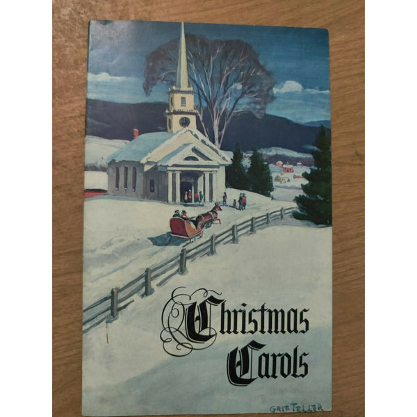 Christmas Carol Songbook Akron Savings Bank Ohio 1955 Vintage Advertising