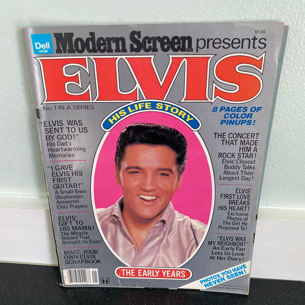 modern screen presents elvis vintage magazine 1st issue #1 1979