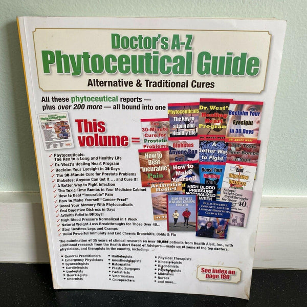 Doctor's A-Z Phytoceutical Guide Book Alternative Traditional Cures Dr. B. West