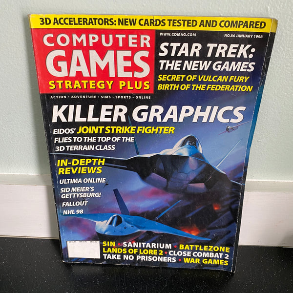 Computer Games Strategy Plus January 1998 magazine PC gaming