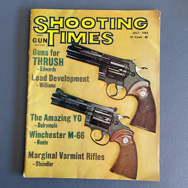 Shooting Times July 1966 magazine Thrush hunting Winchester M-66