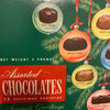 Assorted Chocolates 5 Pounds Box Christmas 1950s vintage Kroger Cincinnati Ohio