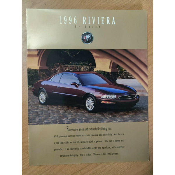 Buick Riviera 1996 Brochure Foldout w/ Color Options