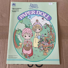 Precious Moments Paper Doll Book NOS 1992 Vintage Unused Complete