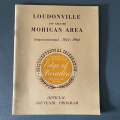 Loudonville Mohican Area Sesquicentennial Program Ohio Booklet 1814-1964 Vintage Souvenir