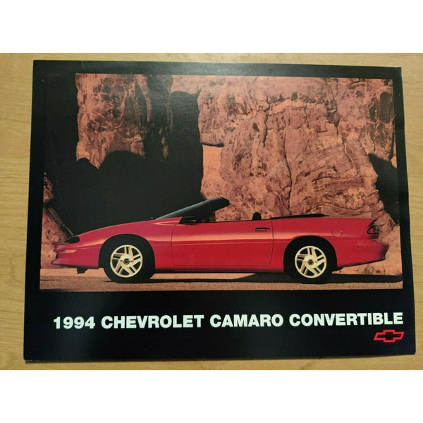 Chevrolet Camaro Convertible 1994 Brochure Flyer Vintage Classic Muscle Car