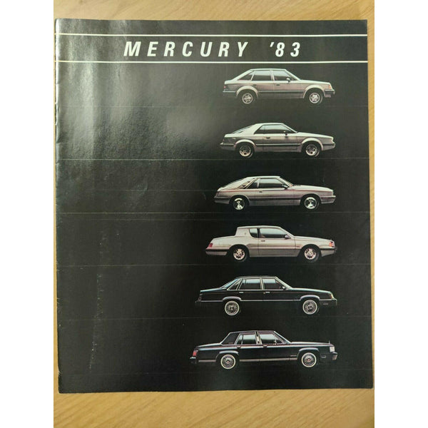 Mercury 1983 Brochure 12pg Full Line Cougar Lynx LN7 Capri Grand Marquis Wagon