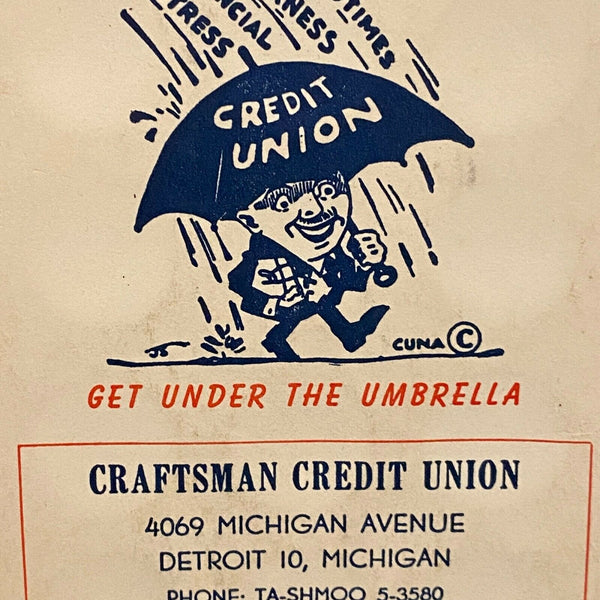 Daily Dime Quarter Saver Lot of 2 Craftsman Credit Union Detroit Michigan