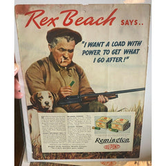 1938 Remington Shotgun Shells Rex Beach Dog Vintage Magazine Print Ad