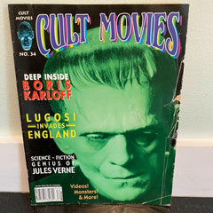 Cult Movies magazine #34 Boris Karloff Frankenstein Bela Lugosi Jules Verne 2001