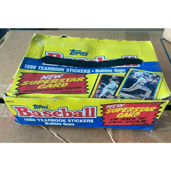 1988 Topps Baseball Yearbook Stickers Box 48 Sealed Packs Glavine RC Ryan Bonds