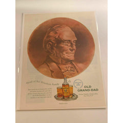 1949 Old Grand Dad Bourbon Whiskey Vintage Magazine Print Ad