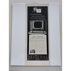 1959 Admiral Wide Angle Console TV Son-R Remote Control Vtg Magazine Print Ad
