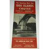 1950s 1000 Islands American Boat Line Cruise Brochure Vintage Canada New York