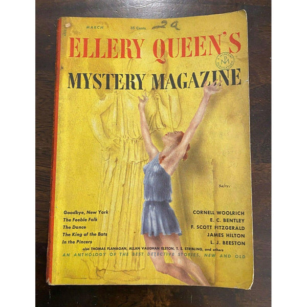 Ellery Queens Mystery Magazine March 1953 Vol 21 #112 Cornell Woolrich