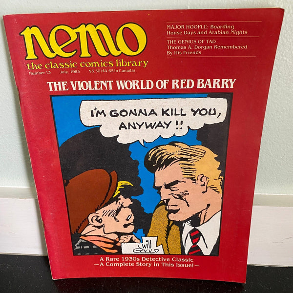Nemo July 1985 Magazine Classic Comics Red Barry Hard-Boiled Detective