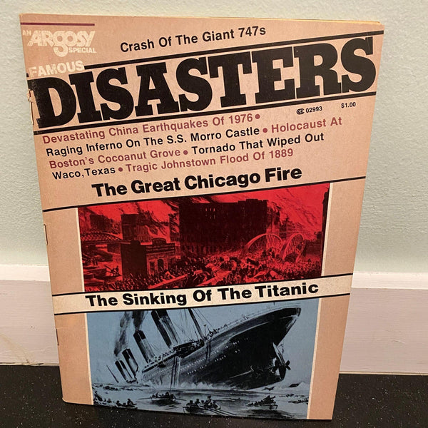 argosy famous disasters 1978 magazine Titanic Great Chicago Fire